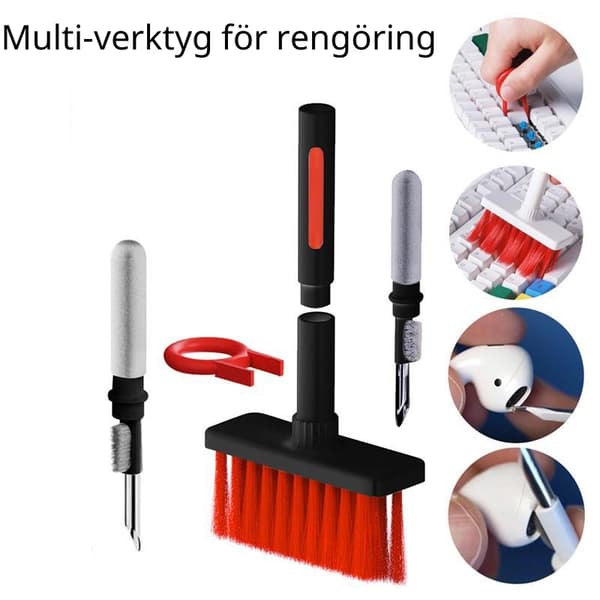 5-in-1 Yleispuhdistusharjanäppäimistö / Airpods