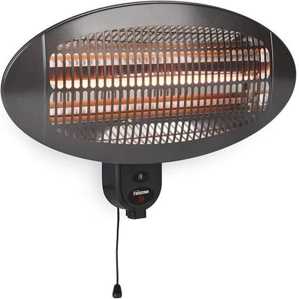 Tristar Uteplats väggvärmare KA-5286 2000 W Quartz Black Svart