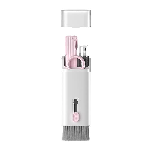 INF 7-i-1 multifunksjons tastaturbørstesett Rosa