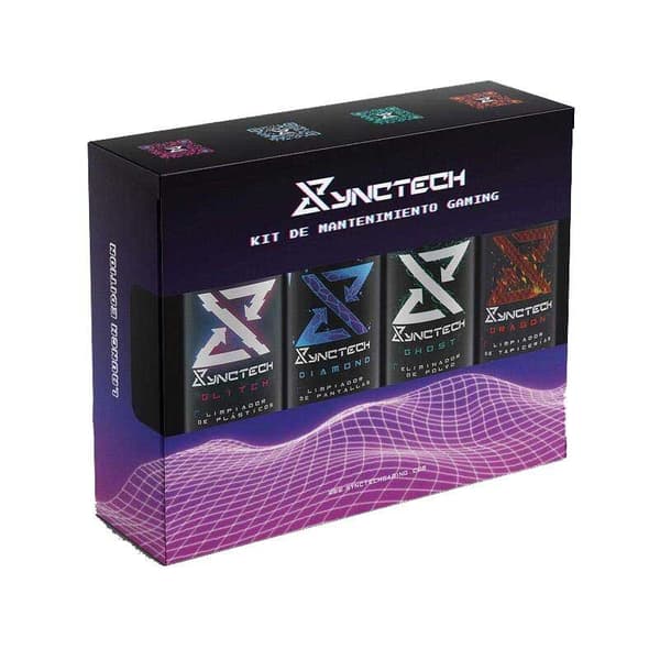Synctech Tryckluftsspray Pack Diamon Ghost Glitch Dragon 400ml Durchsichtig