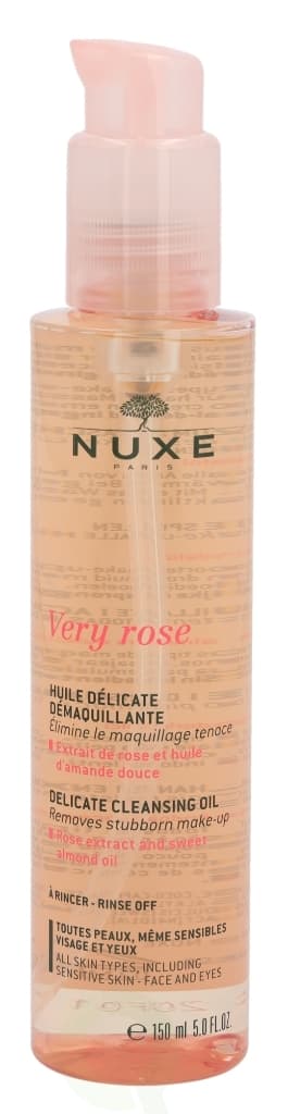 Nuxe Very Rose Delicate Cleansing Oil 150 ml All Skin types, Including Sensitive Skin, Face And Eyes