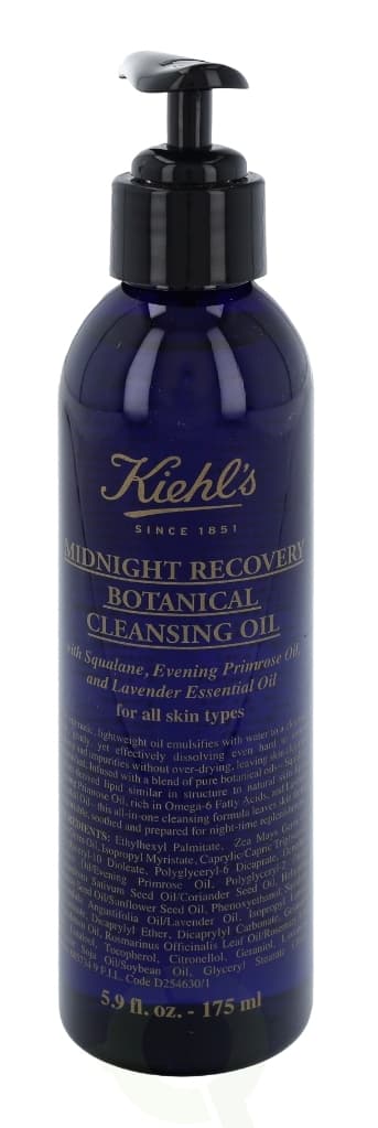 Kiehls Kiehl's Midnight Recovery Botanical Cleansing Oil 175 ml For All Skin Types