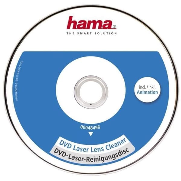 Rengörings-DVD - HAMA - 00048496 - 8 språk - 720x480 pixlar - Högupplöst bildspel