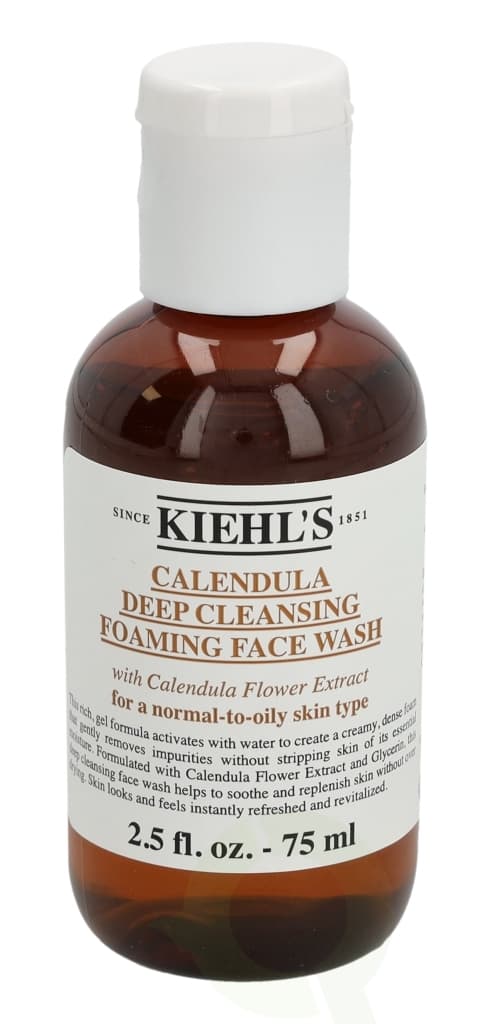 Kiehls Kiehl's Calendula Deep Cleansing Foaming Face Wash 75 ml For A Normal-To-Oily Skin Type