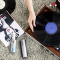 Miniatyrbild 2 av 2: Meliconi - Rengöringssats för vinyl - Dubbelsidig sammet och kolfiberborste + 45 ml rengöringslösning
