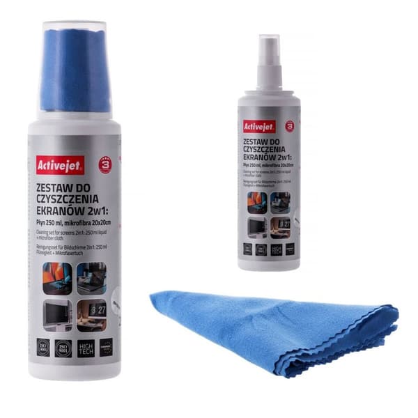 Rensesæt til Skærm Activejet AOC-269 20 x 20 cm 250 ml (2 Dele)