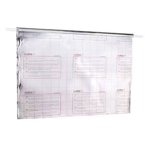 Radflek värmereflektor med 3 Radstik ark + 2 Radstik Radiator självhäftande remsor - Radflek 3-pack