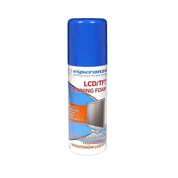 SKUM FÖR RENGÖRING AV SKÄRMAR OCH LCD/TFT-SKÄRMAR ESPERANZA 100ML ES101