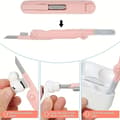 Pikkukuva 6 / 9: 7 in 1 näppäimistön puhdistusharjasetti, monitoiminen kuulokkeiden puhdistusaine nappikorkin vedin, Airpods-kuuloke-älypuhelimelle