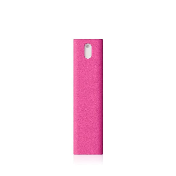 AM Mist skärmrengörare 10,5 ml med påfyllningsbar spray och mikrofiberhylsa - Rosa