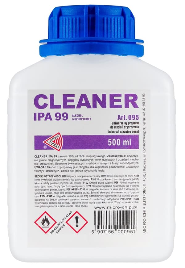 Rensemiddel IPA 99 500 ml Microchip