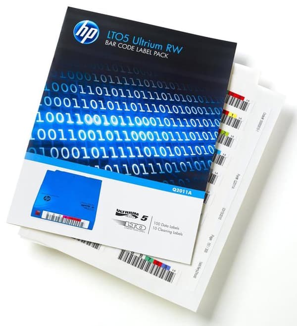 Hp - Q2011A - LTO-5 Ultrium RW streckkodsetikettpaket 110 streckkodsetiketter