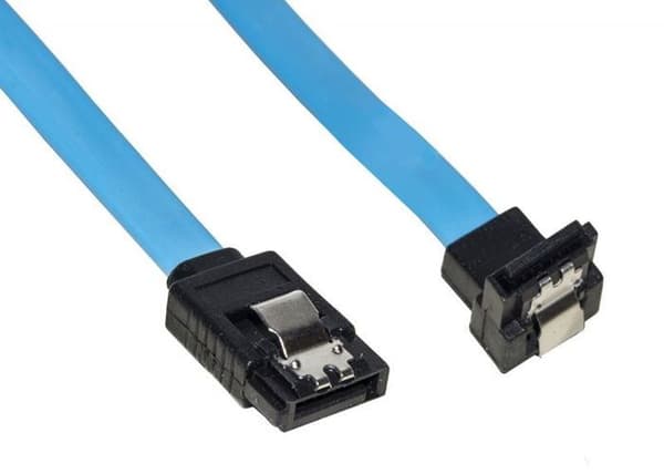 Verktyg - fixering - isolering Länk Intern SATA III-kabel 30 cm 90° kontakt med metalllåsklämma