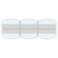 Miniatyrbild 2 av 3: DICOTA Kit för fäste av hörn sekretär - Transparent