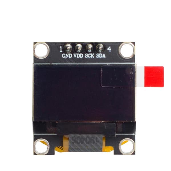 Gul OLED Skärm / Display / Displaymodul 0.96" 4 pins 128X64