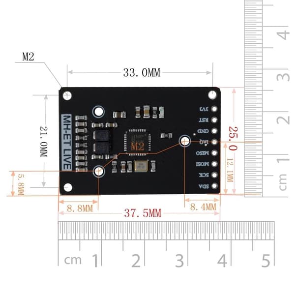 Mini RF Kortläsare Modul Läs & Skriv 13.56 Mhz MFRC-522 RC522 RFID RF IC Kit