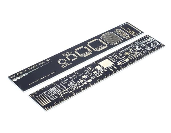 15.5 CM PCB / Mönsterkorts Ruler / Linjal