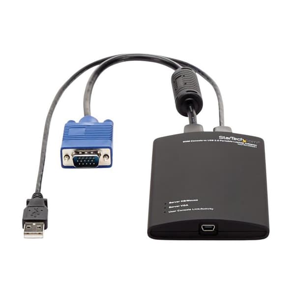 Startech Kvm-konsoli Usb-kannettavaan Crash Cart Musta