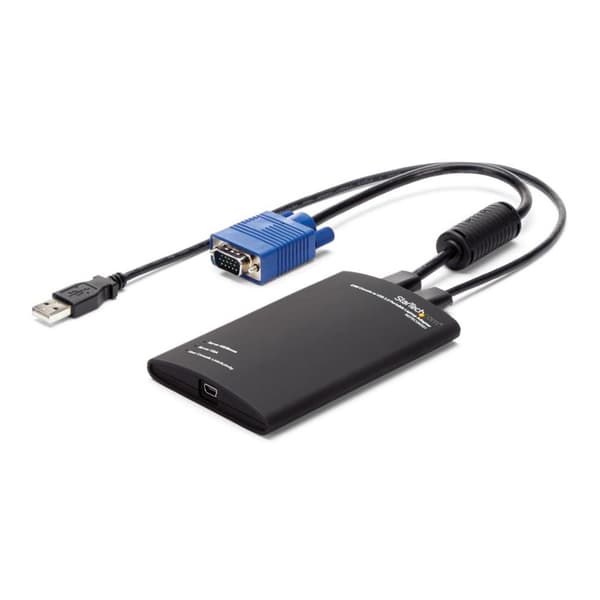 Startech Kvm-konsoli Usb-kannettavaan Crash Cart Musta