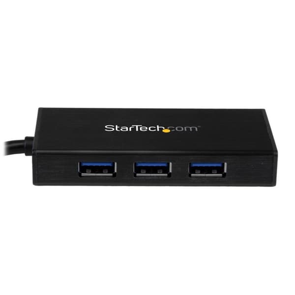 Startech Portable Usb 3.0 Hub W/ Gigabit Ethernet Sort