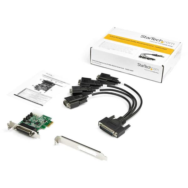 Startech Pcie 4 Port Rs232 Flerfarvet