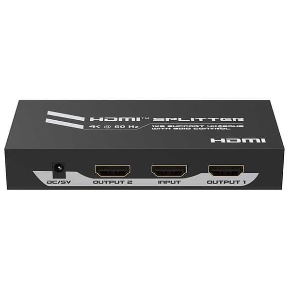 Euroconnex Hdmi Splitter 0350 1x2 4k 60hz Svart