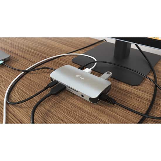 I-tec Telakointi Hdmi/vga-telakointiasemaan Nano 100w Hopeinen