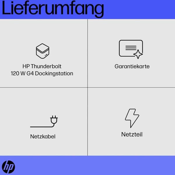 Hp Dockingstation Zbook Thunderbolt Dock G4 120w Sort