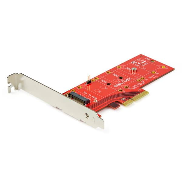 Startech X4 Pcie To M.2 Pcie Ssd Adapter Röd,Silver Röd