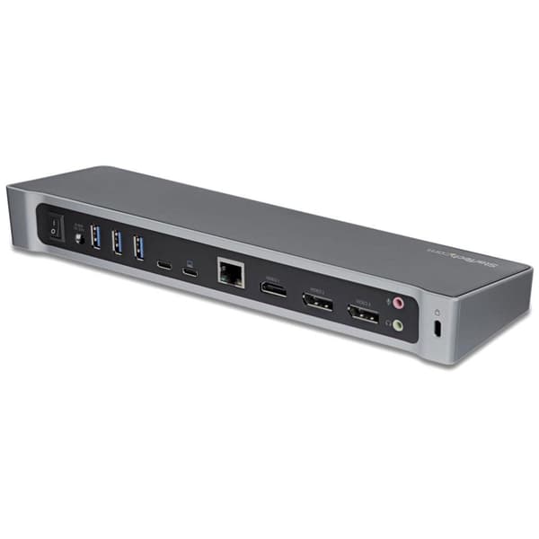 Startech Usb-c Dock Triple 4k Monitor 100w Pd Harmaa