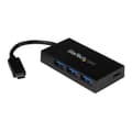 Miniatyrbild 1 av 2: Startech Hub Usb-c 4 Port C To C & A Usb 3.0 Svart