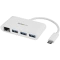 Pikkukuva 1 / 2: Startech Keskitin Usb-c 3 Portti Gbe C Vastaanottaja A Usb 3.0 Valkoinen