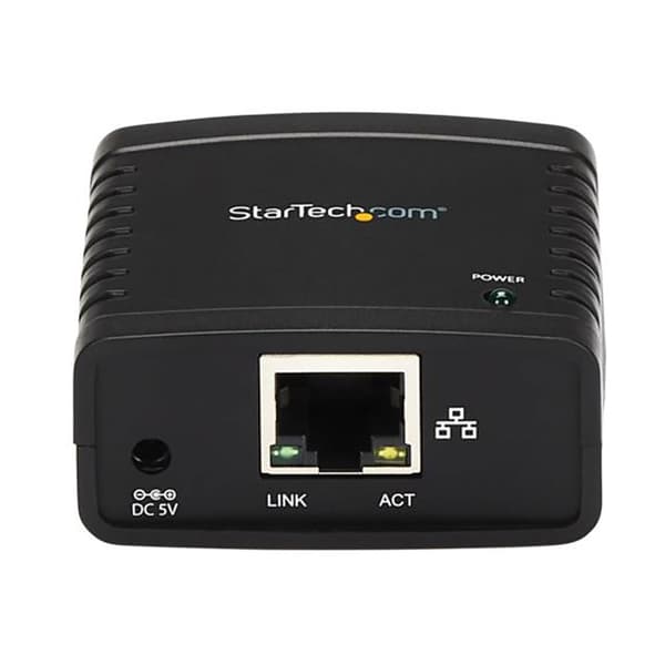 Startech 10/100 Mbps Usb Usb Lpr Print Server Svart