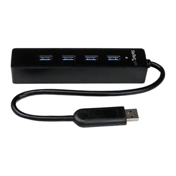 Startech 4 Port Superspeed Portable Usb 3.0 Hub Sort