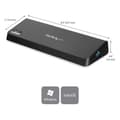 Miniatyrbillede 2 af 2: Startech Dockingstation Dobbelt Skærm Usb 3.0 Sort
