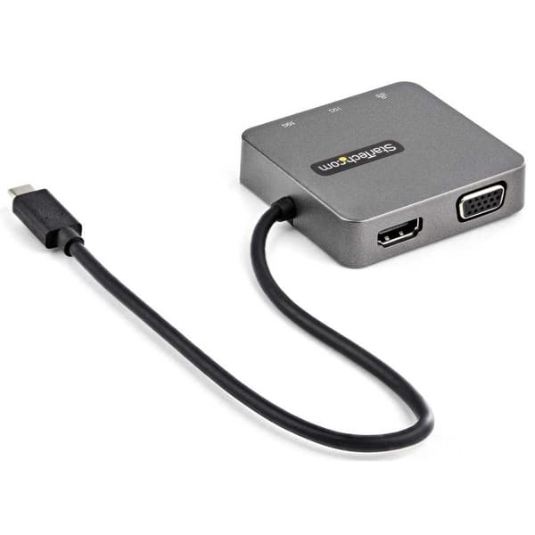 Startech Usb C Multiport Adapter 10gb Hdmi/vga Gen 2 Grå
