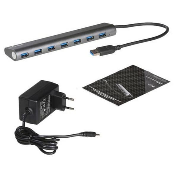 I-tec Usb 3.0 7 Port Charging Hub Harmaa