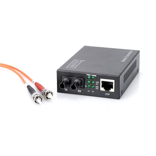 Digitus Gigabit Mediaconverter Up To 500 M Svart