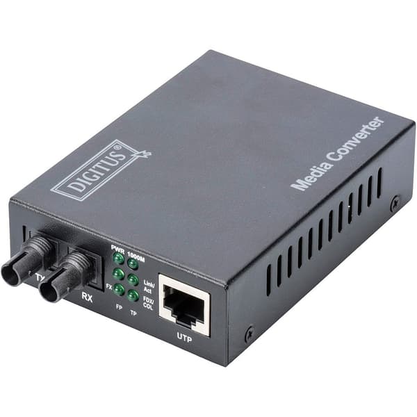 Digitus Gigabit Mediaconverter Up To 500 M Svart