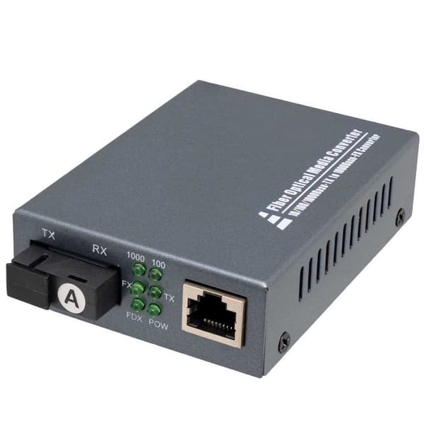 Euroconnex Fiberoptisk Mediekonverter Omc01a Sort