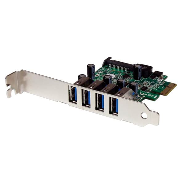 Startech 4 Port Pcie Pcie Usb 3.0 Card Grøn,Søvfarvet