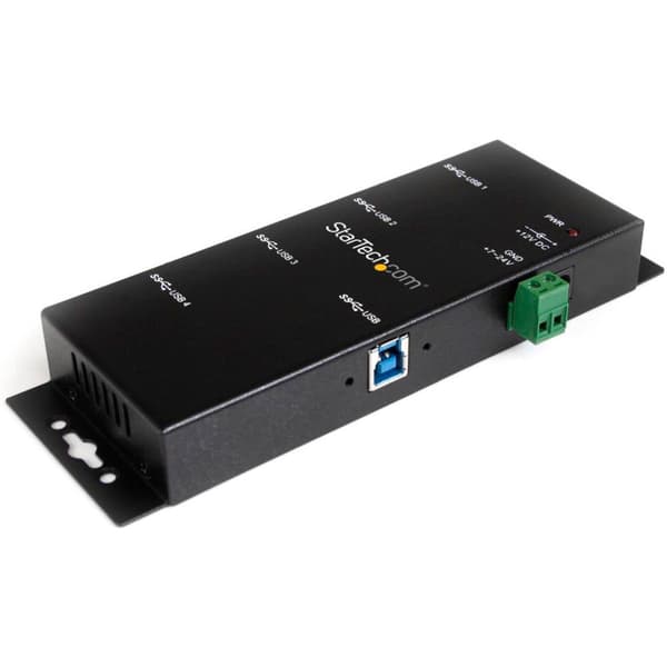 Startech Mountable 4 Port Rugged Usb 3.0 Hub Svart