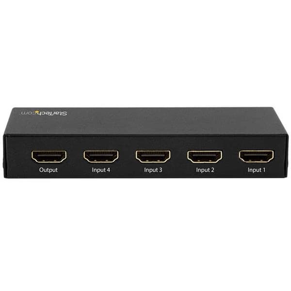 Startech Hdmi 2.0 Switch 4 Port 4k Svart