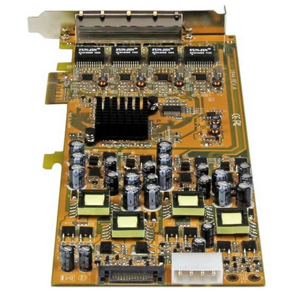 Startech Pce Express Ethernet Gigabit 4 Port Power Over Ethernet Orange