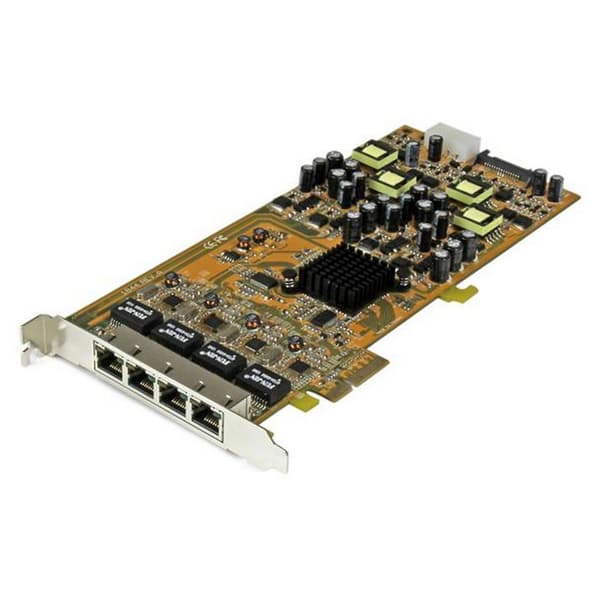 Startech Pce Express Ethernet Gigabit 4 Port Power Over Ethernet Orange