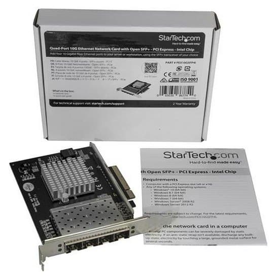 Startech Pcie 4 Port Sfp+ Intel Xl710 Søvfarvet
