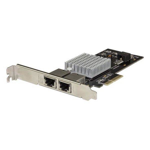 Startech Pcie 2 Port 10g Base-t X550 Silver Svart