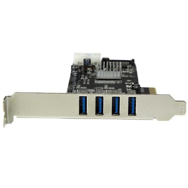 Startech Pcie 4 Port Usb 3.0 Sata Molex Uasp Sort