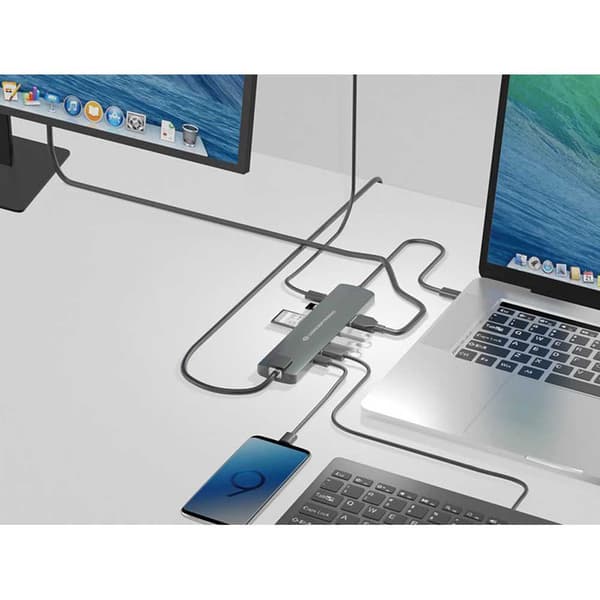 Conceptronic Hub Donn06g Usb-c 3.0 Sort