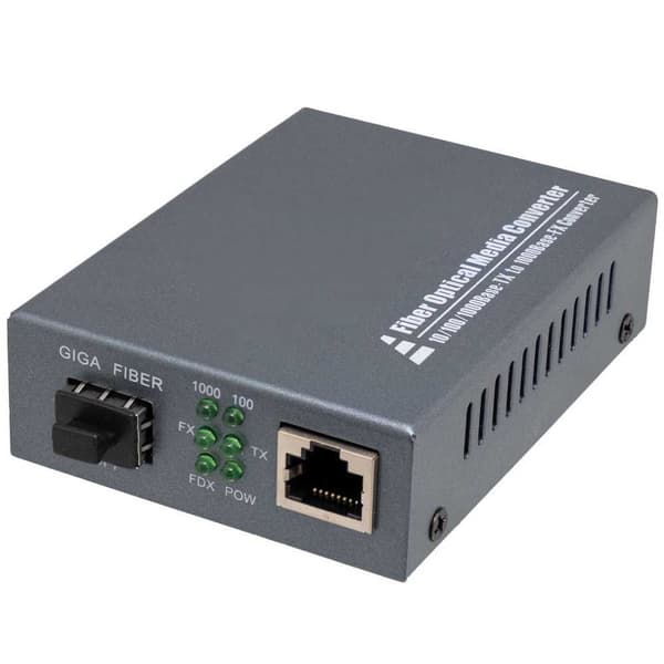 Euroconnex Fiberoptisk Mediakonverterare Omc02 Svart